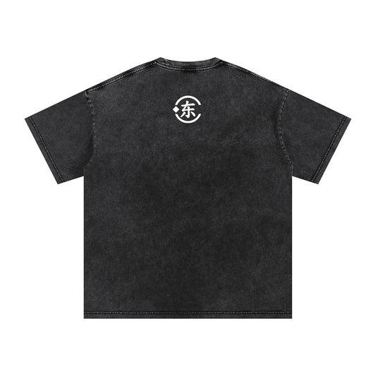 Unisex Snow Washed Oversized Cotton T-Shirt