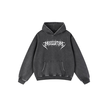 Snow Wash Fleece Oversize Hoodie