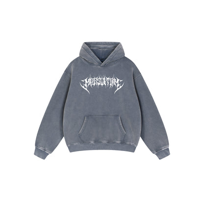 Snow Wash Fleece Oversize Hoodie