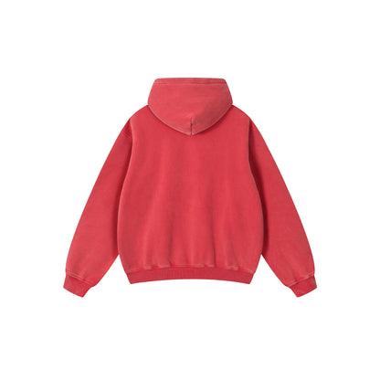 Snow Wash Fleece Oversize Hoodie