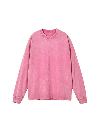 Acid Wash Oversize Long Sleeve T-Shirt