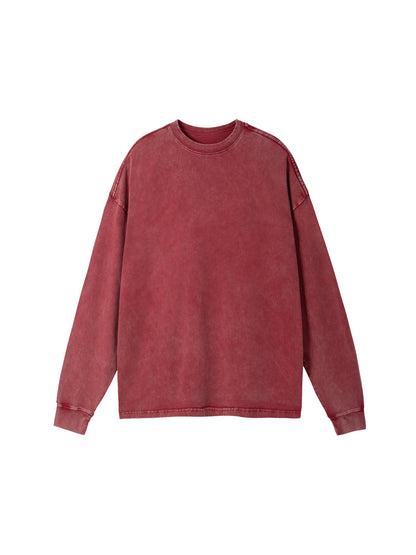 Acid Wash Oversize Long Sleeve T-Shirt
