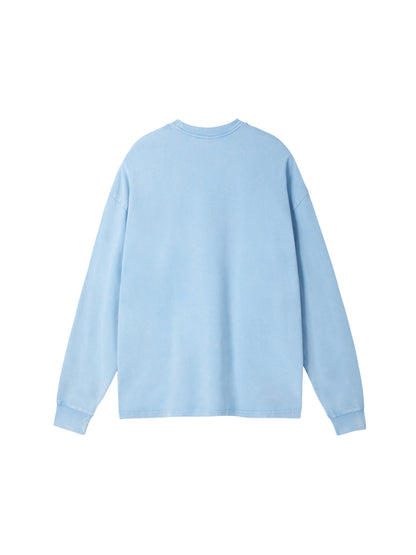Acid Wash Oversize Long Sleeve T-Shirt