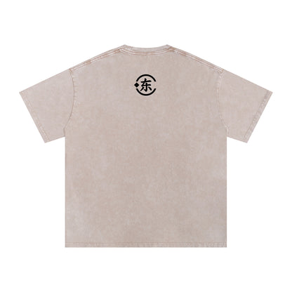Unisex Snow Washed Oversized Cotton T-Shirt