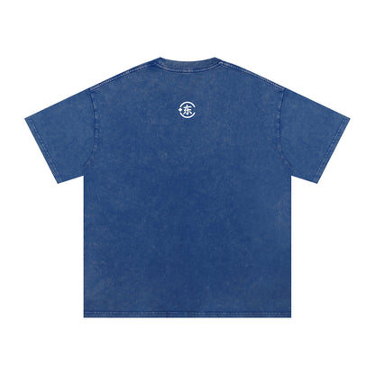 Unisex Snow Washed Oversized Cotton T-Shirt