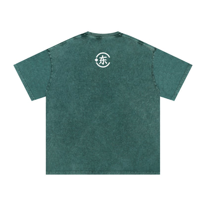 Snow Washed Oversized Cotton T-Shirt