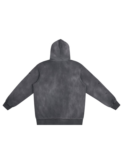 Distressed Vintage Wash Hoodie