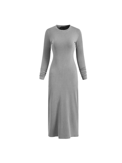 Dyed Washed Slit Maxi Dress