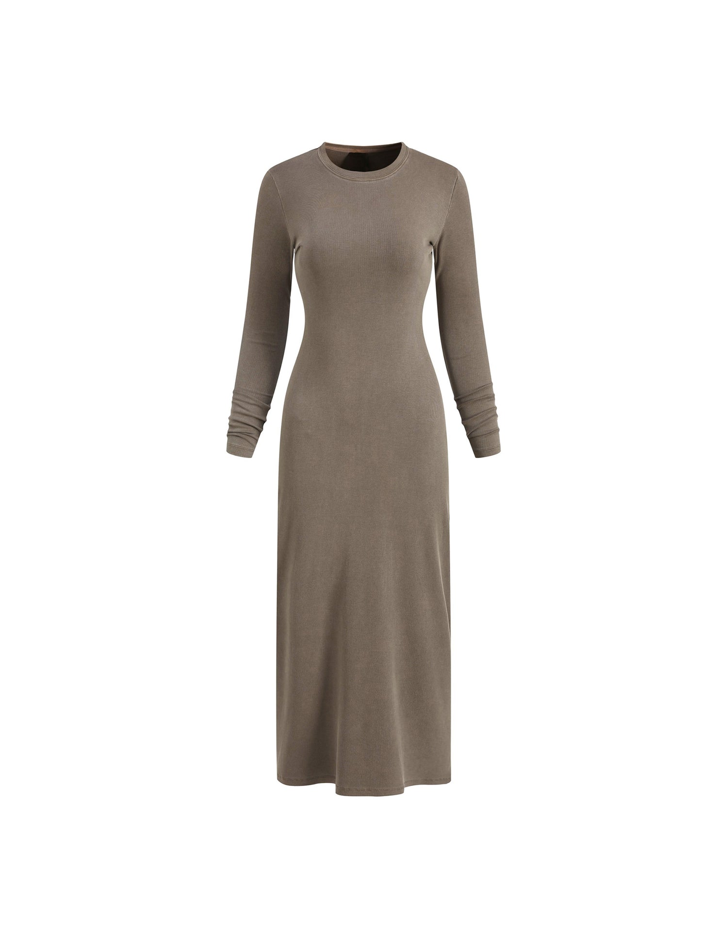 Dyed Washed Slit Maxi Dress