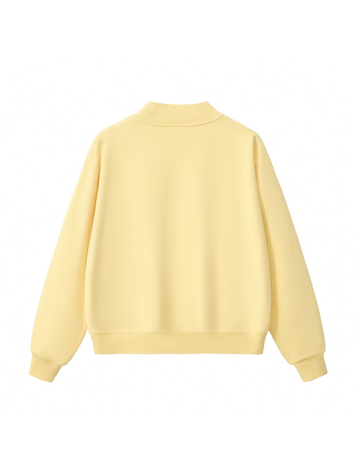 Essential Fleece Mock-Neck Crew Sweatshirt