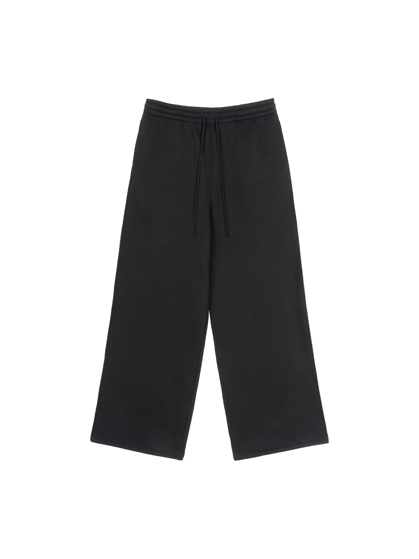 Fleece Drawstring Straight-Leg Sweatpants