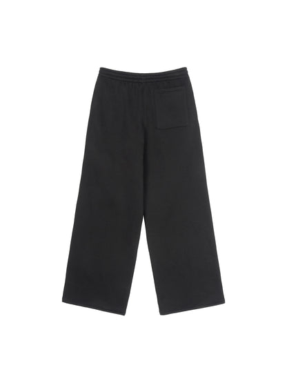 Fleece Drawstring Straight-Leg Sweatpants