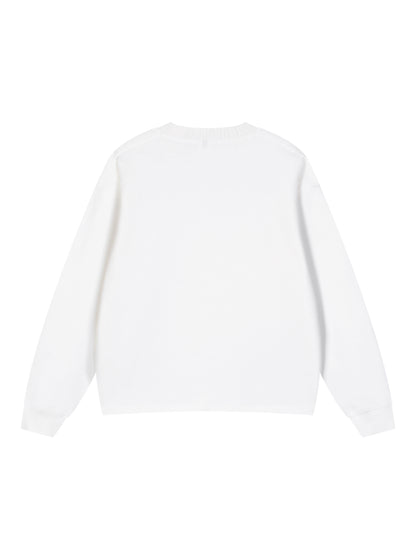 Knitted Round Neck Oversize Sweatshirt