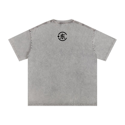 Unisex Snow Washed Oversized Cotton T-Shirt