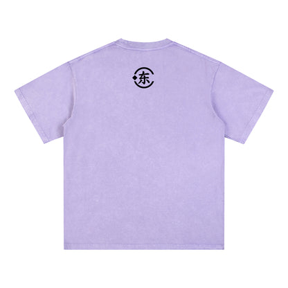 Unisex Snow Washed Oversized Cotton T-Shirt