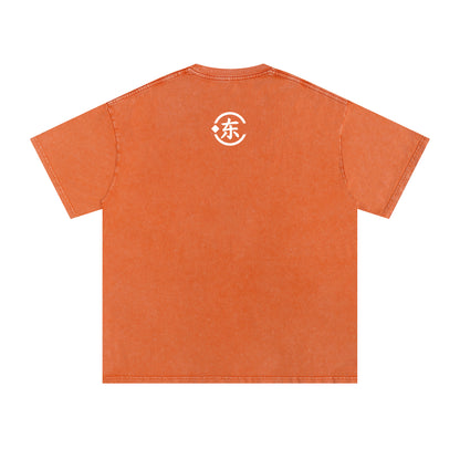 Snow Washed Oversized Cotton T-Shirt