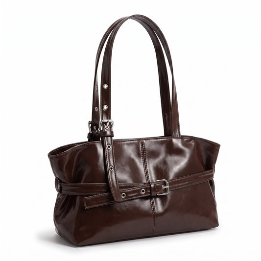 Numa Glossy Patent Tote