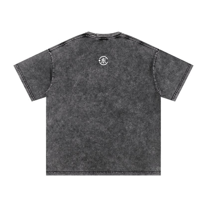 Unisex Snow Washed Oversized Cotton T-Shirt