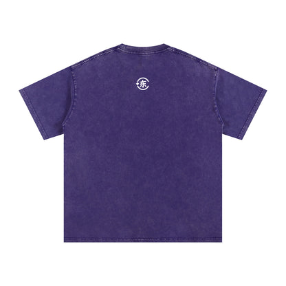 Unisex Snow Washed Oversized Cotton T-Shirt