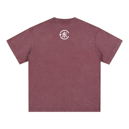 Unisex Snow Washed Oversized Cotton T-Shirt