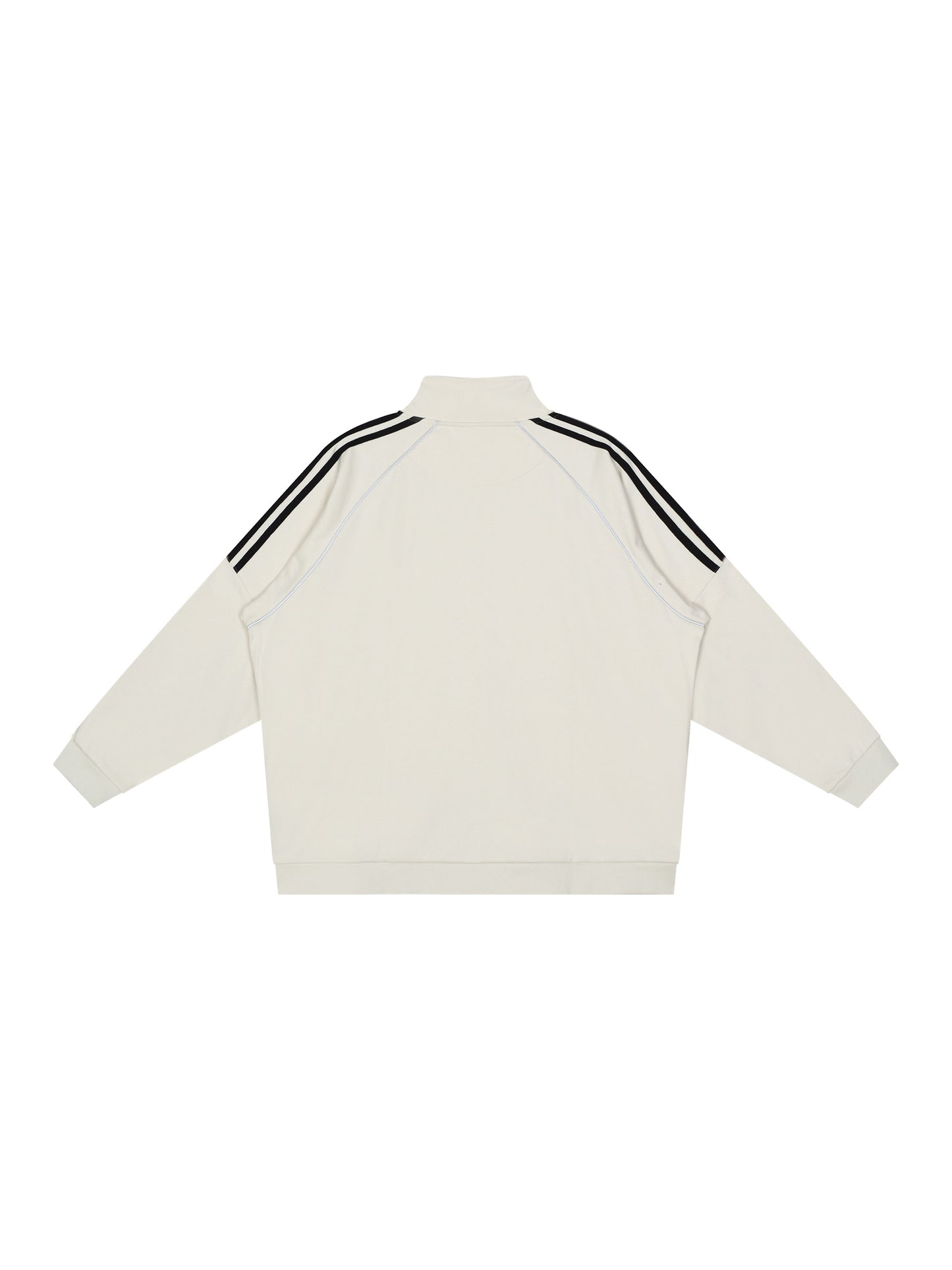 Reflection Striped Raglan Sleeve Jacket
