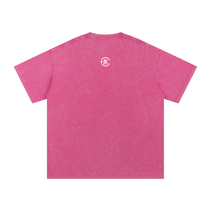 Unisex Snow Washed Oversized Cotton T-Shirt