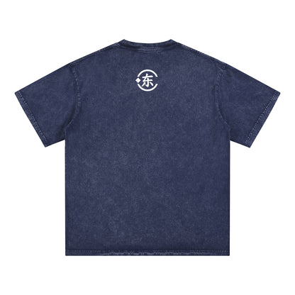 Unisex Snow Washed Oversized Cotton T-Shirt