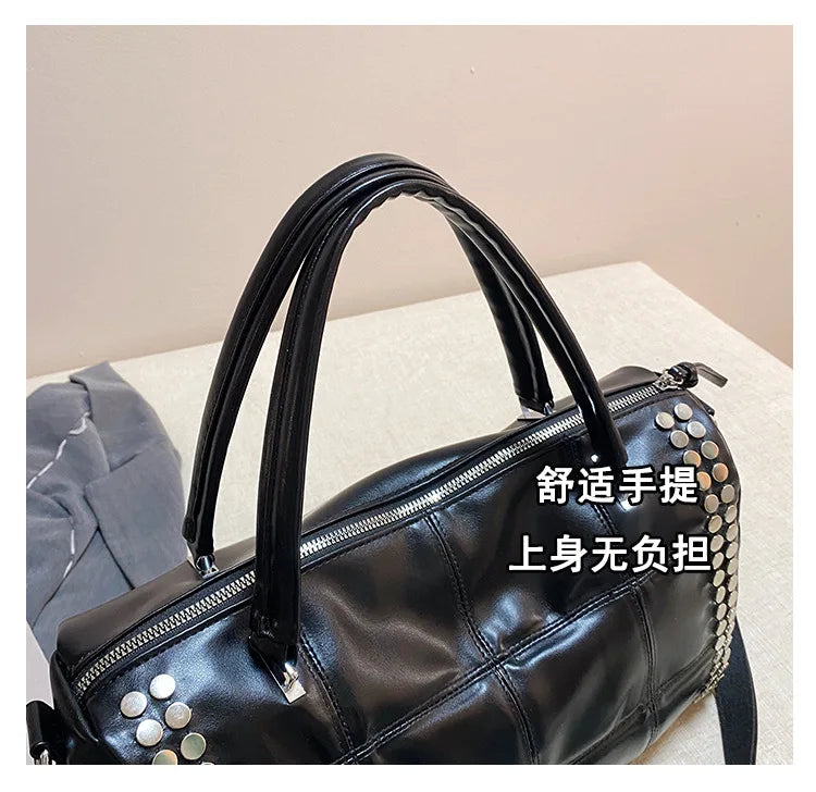Convertible Studded Handbag