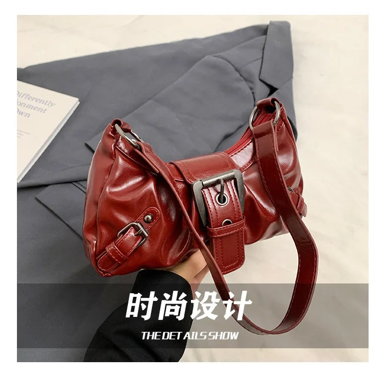 Y2K Buckle Underarm Bag