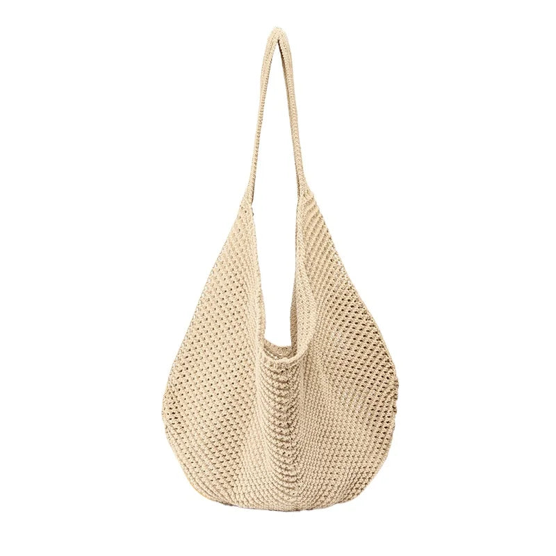 Hollow Crochet Tote Bag