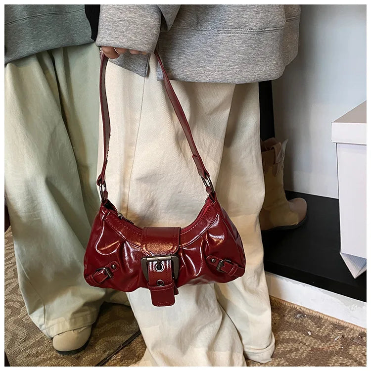 Y2K Buckle Underarm Bag