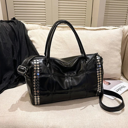 Convertible Studded Handbag