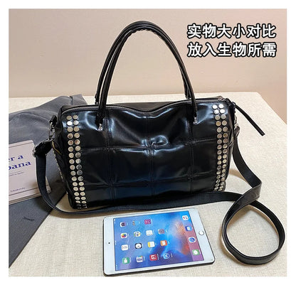 Convertible Studded Handbag