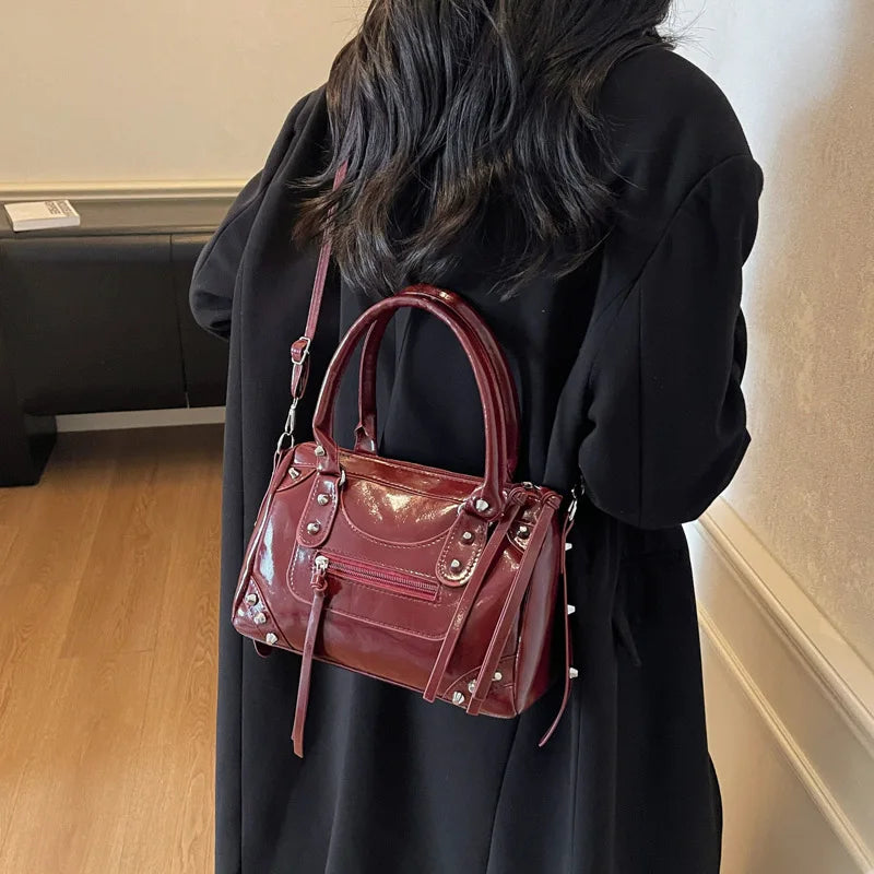 Y2K Studded Versatile Shoulder Bag