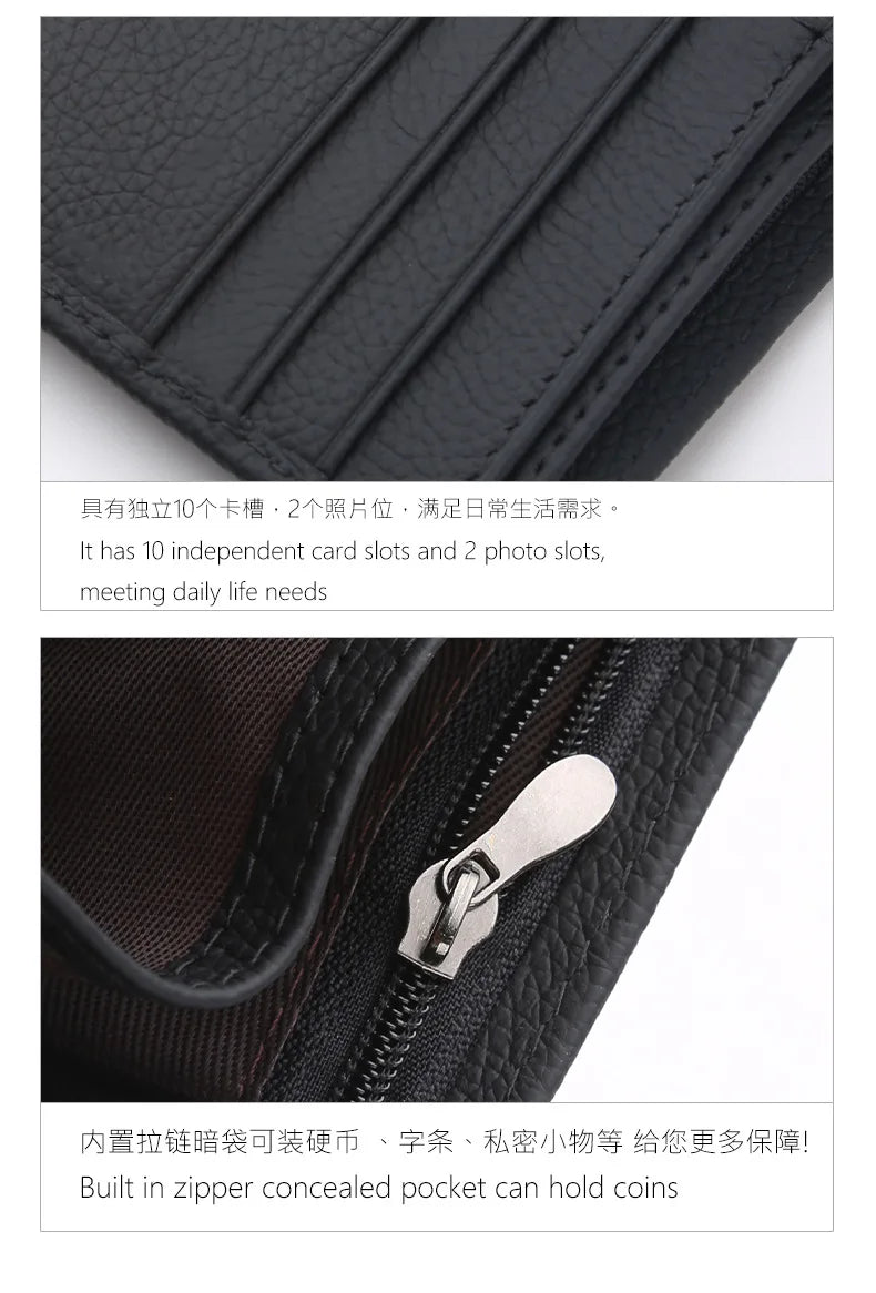 Top Grain Leather Bifold Wallet