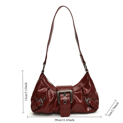 Y2K Buckle Underarm Bag