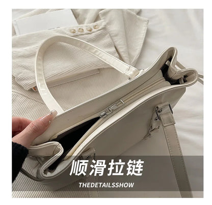 Women's Retro Leather Tote Bag