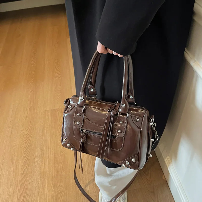 Y2K Studded Versatile Shoulder Bag