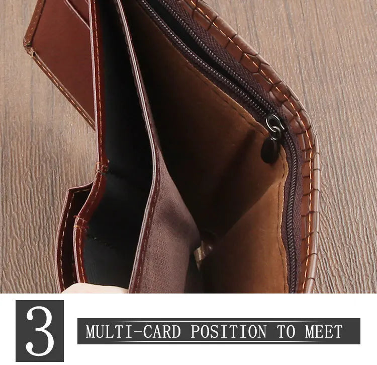 Crocodile Accent Bifold Wallet