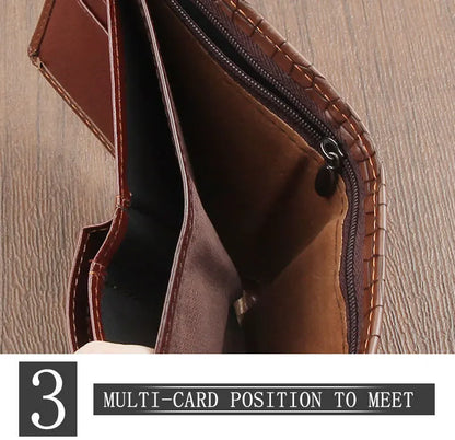 Crocodile Accent Bifold Wallet