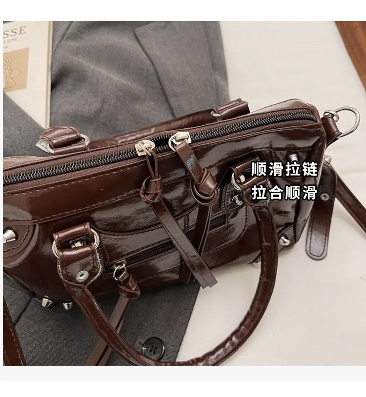 Y2K Studded Versatile Shoulder Bag