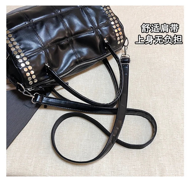 Convertible Studded Handbag