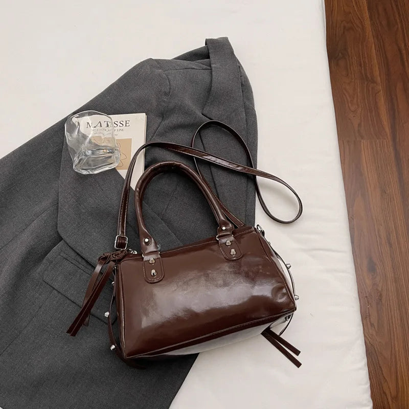 Y2K Studded Versatile Shoulder Bag