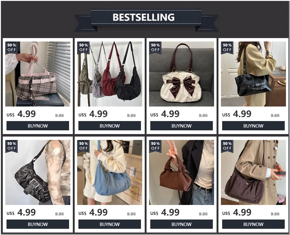 Polka Dot Hobo Shoulder Bag