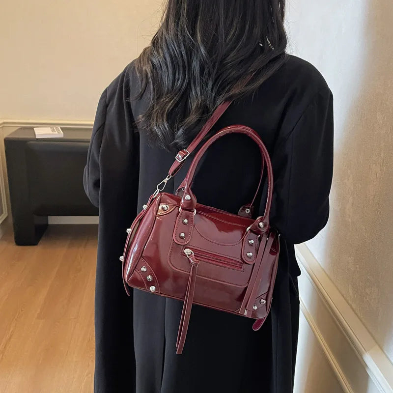 Y2K Studded Versatile Shoulder Bag