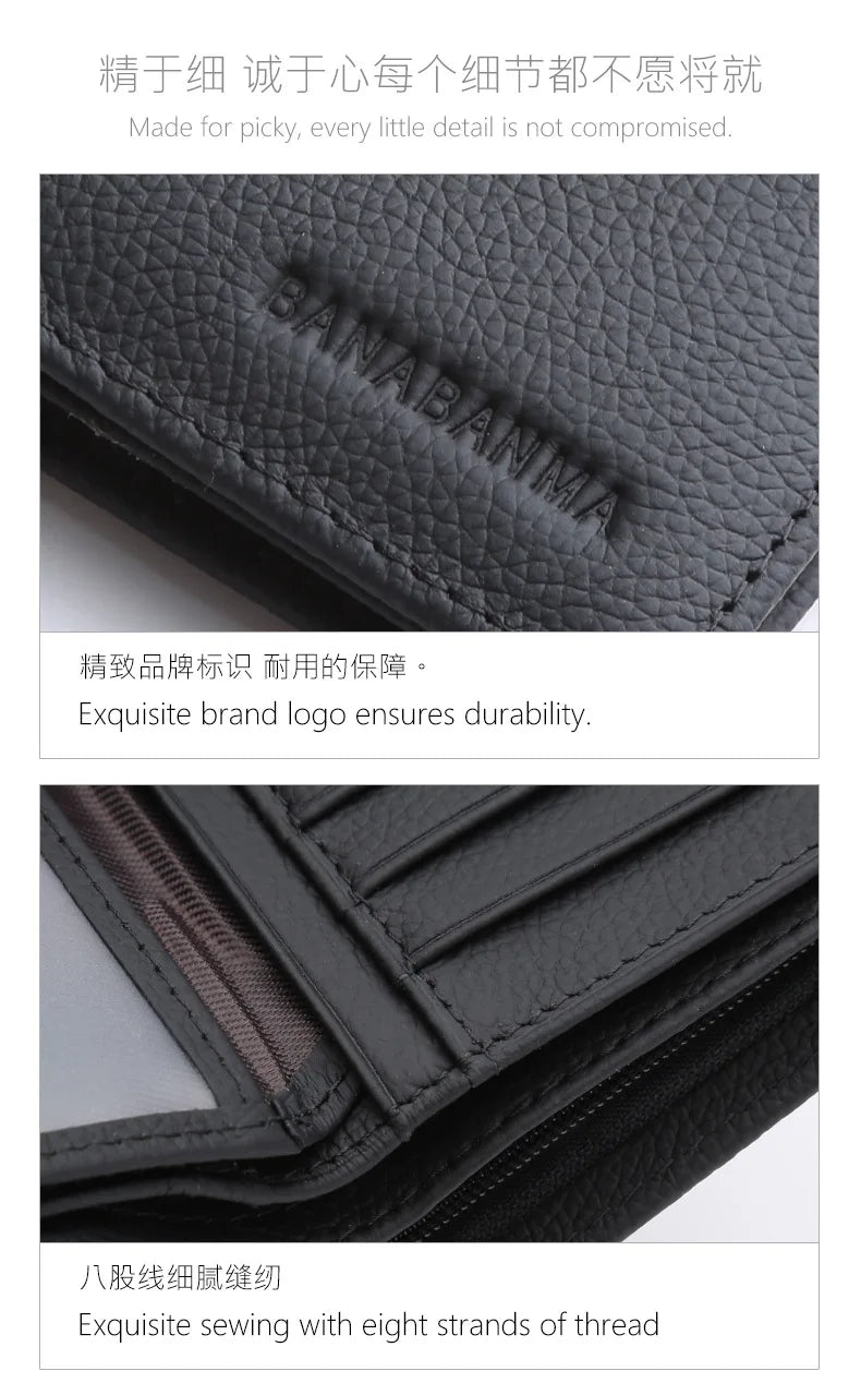 Top Grain Leather Bifold Wallet