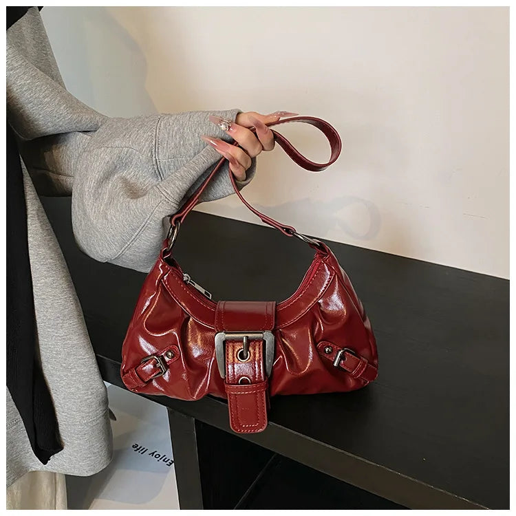 Y2K Buckle Underarm Bag