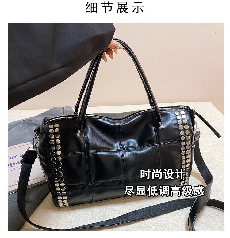 Convertible Studded Handbag