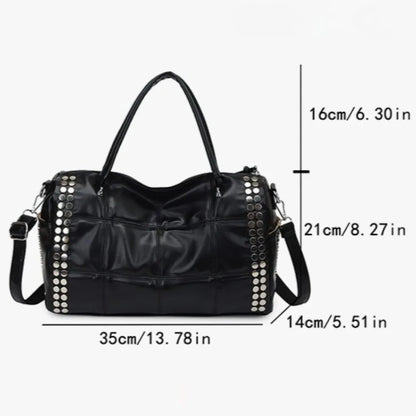 Convertible Studded Handbag