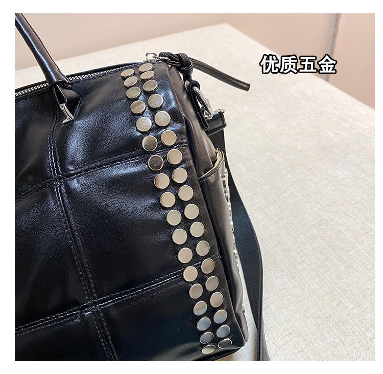 Convertible Studded Handbag